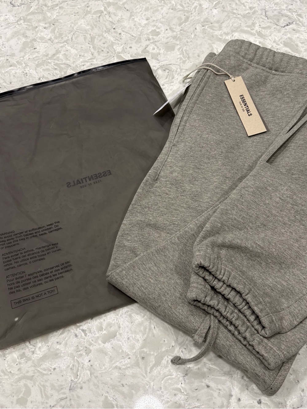 Essentials Men's Grey Sweatpants Joggers - Picture 4 of 4